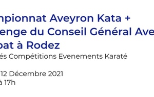 Championnat Aveyron Kata + Challenge du Conseil Général Aveyron combat à Rodez