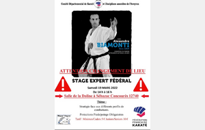 STAGE DEPARTEMENTAL ANIME PAR ALEXANDRE BIAMONTI 6 EME DAN EXPERT FEDERAL A RODEZ