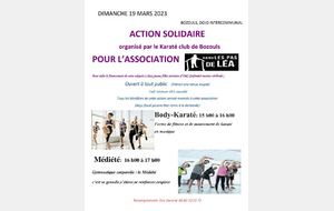 Stage caritatif Body Karaté et Médiété à Bozouls 