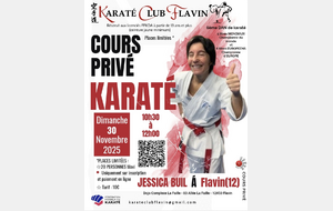 Cours privé avec Jessica Buil dans notre dojo