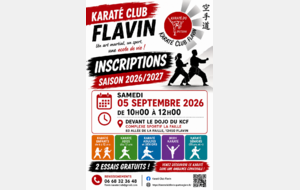 Inscriptions des Licenciés Karaté/Body-Karaté Saison 2026-2027